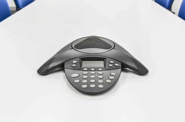 Telefone de conferência IP a sala de reuniões — Fotografia de Stock