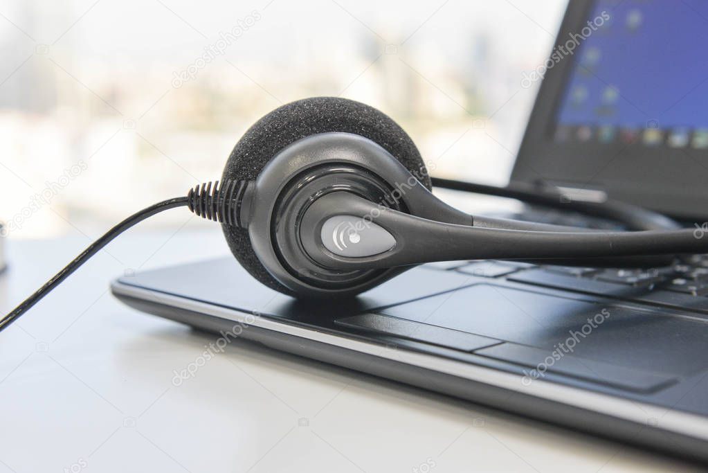 Phone Headset and the Laptop