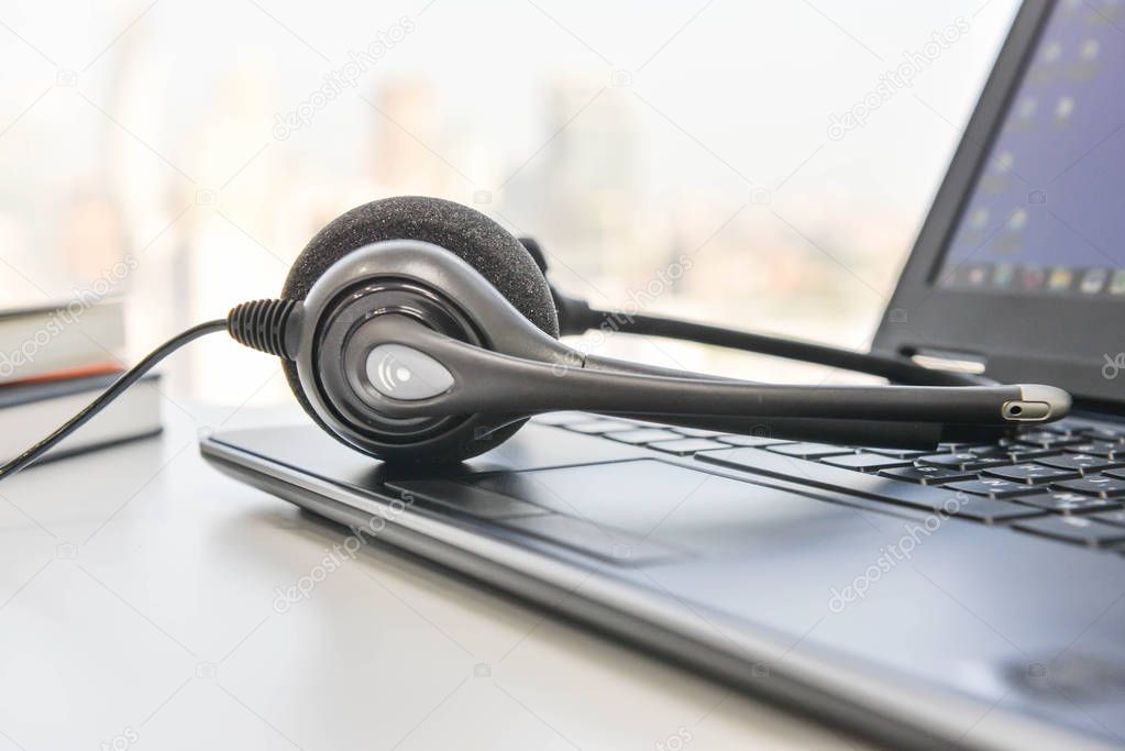 Phone Headset and the Laptop