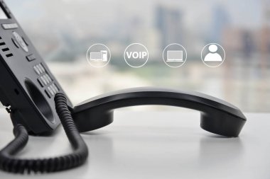 IP telefon simgesi - cencept multi aygıta bağlı telefon için