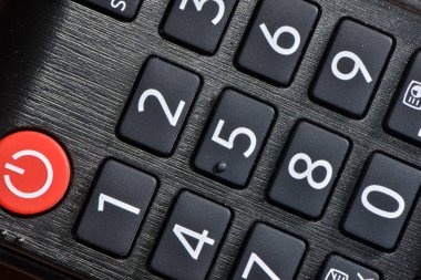 Makro uzak düğme numarası ve güç