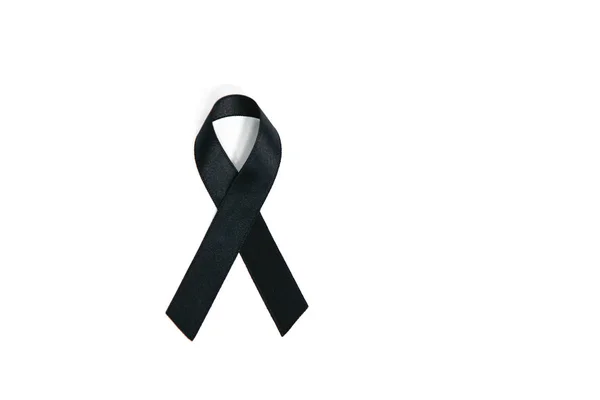 Mourning Ribbons White Screen — Stock Photo, Image