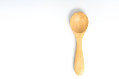 Tahta kaşık izole beyaz ekran
