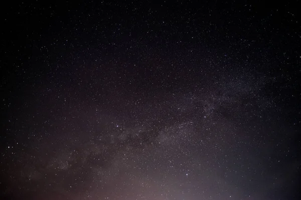 Céu Noturno Com Caminho Leitoso — Fotografia de Stock