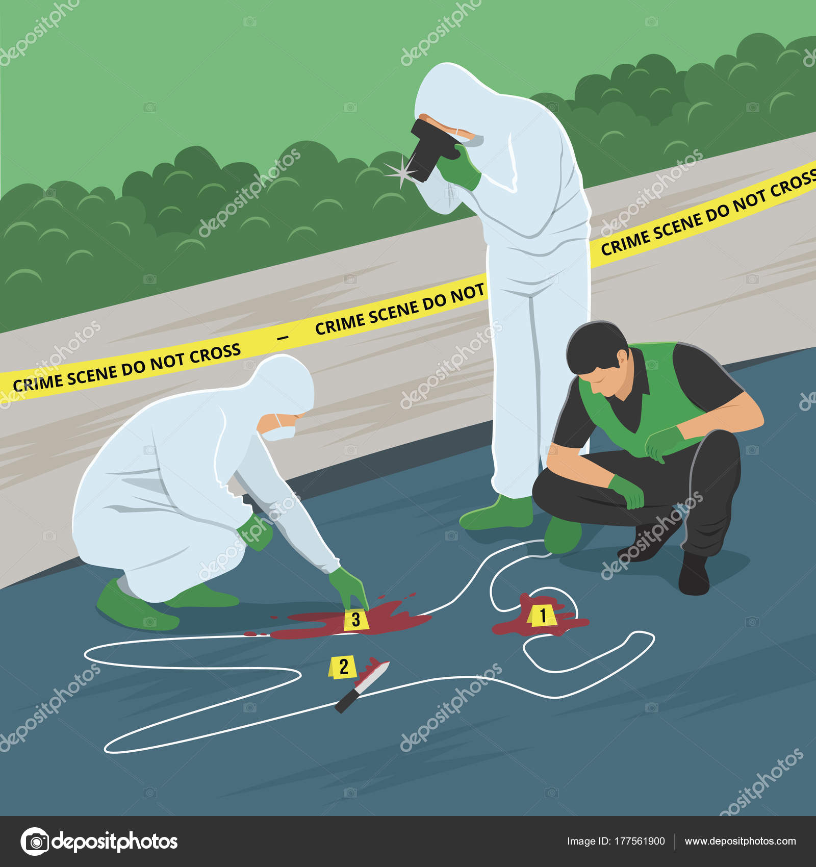 Crime Scene Investigation Vector Illustration Stock Vector Image by ©bonezboyz #177561900 Crime Scene Investigation Vector Illustration Stock Vector Image by ©bonezboyz #177561900