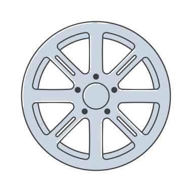 Alaşım jant. Araba jantlar illüstrasyon.