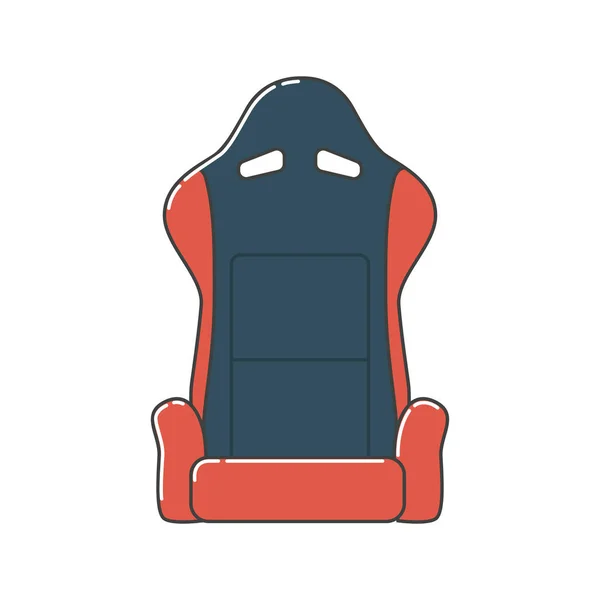 Carro Seat Vetor Ilustração — Vetor de Stock