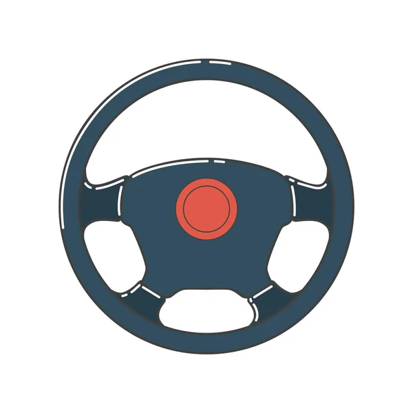 Steering Wheel Vector Illustration — Stock Vector