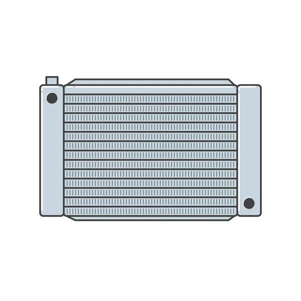 Ilustrația Radiatorului Piese Auto — Vector de stoc