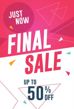 Son satışı el ilanı / banner şablon.