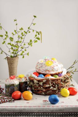 Geleneksel Rus Ortodoks Easter (Paskalya) gıda