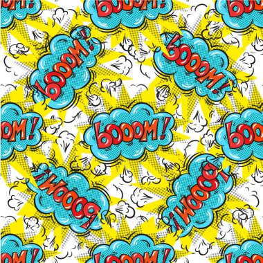 Boom arka plan kapanışı seamless modeli, giriş izni duvar kağıdı Selloff ve satıcı Tema pop sanat