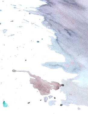 Mavi ve mor su rengi sıçrama yapar