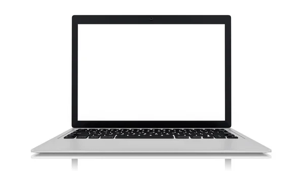 Laptop z pustym ekranem — Zdjęcie stockowe