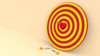 Hedef Kalbinden vurmak Dart