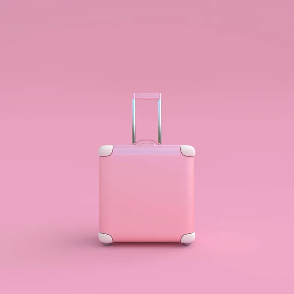 Cestovní kufr pastelové barvy — Stock fotografie