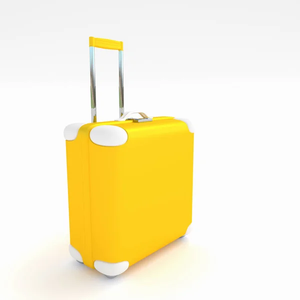 Пастельный цвет чемодана — стоковое фото