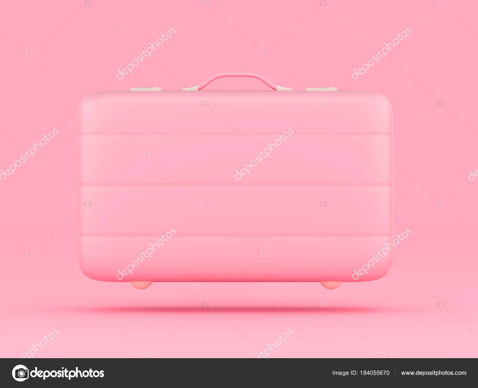 pastel pink suitcase