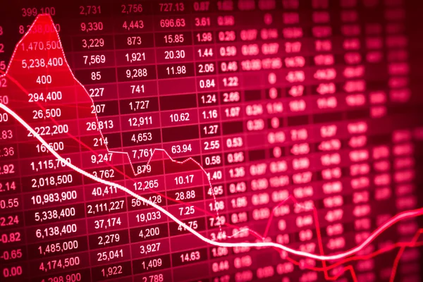 Grafik borsa veri ve hisse senedi analizi ile mali ind