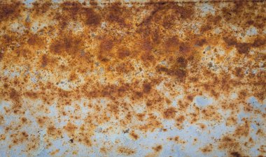 Eski metal demir pas doku. Arka plan, zemin, wa için uygundur.