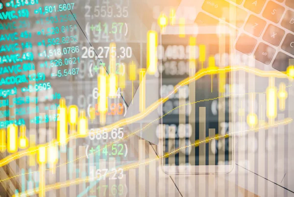 Led borsa göstergesi ve mali verileri görüntüleyin. Çift 