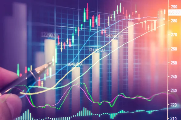 Dijital borsa mali ve satranç backgr iş oyunu