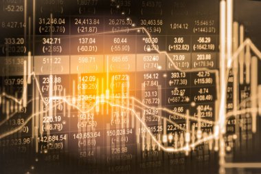 Dizin grafik borsa finansal gösterge analiz açık ışığı.