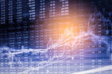 Dizin grafik borsa finansal gösterge analiz açık ışığı.