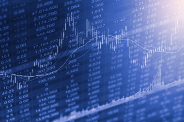 Dizin grafik borsa finansal gösterge analiz açık ışığı.