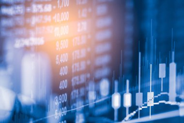 Dizin grafik borsa finansal gösterge analiz açık ışığı.
