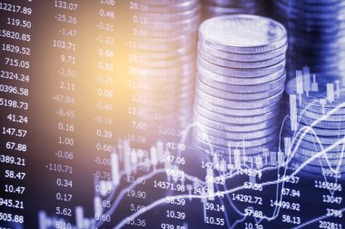 Dizin grafik borsa finansal gösterge analiz açık ışığı.