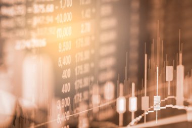 Dizin grafik borsa finansal gösterge analiz açık ışığı.