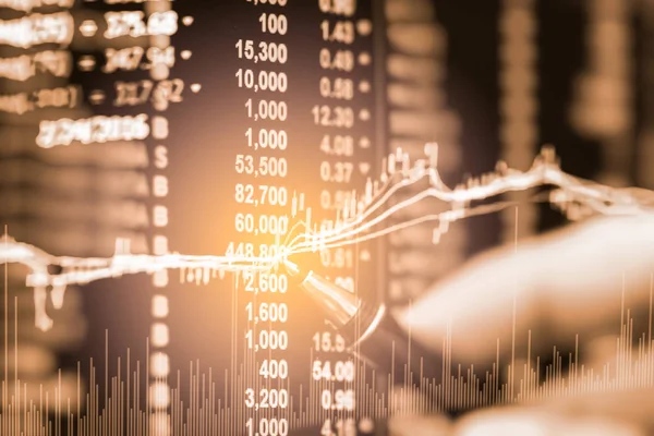 Dizin grafik borsa finansal gösterge analiz açık ışığı.
