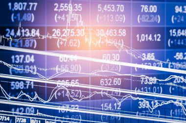 Dizin grafik borsa finansal gösterge analiz açık ışığı.