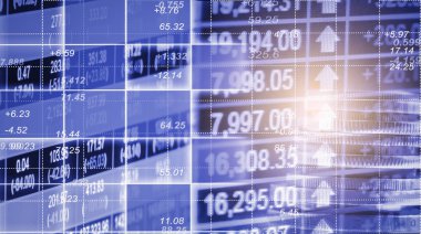 Dizin grafik borsa finansal gösterge analiz açık ışığı.