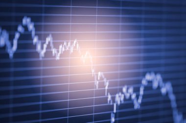 Dizin grafik borsa finansal gösterge analiz açık ışığı.