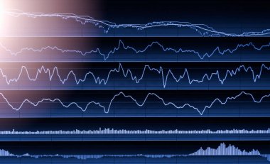 Dizin grafik borsa finansal gösterge analiz açık ışığı.