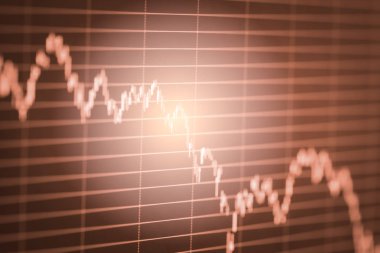 Dizin grafik borsa finansal gösterge analiz açık ışığı.