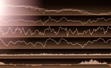 Dizin grafik borsa finansal gösterge analiz açık ışığı.