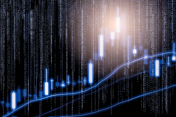 Dizin grafik borsa finansal gösterge analiz açık ışığı.