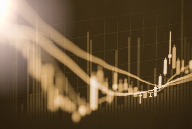 Dizin grafik borsa finansal gösterge analiz açık ışığı.