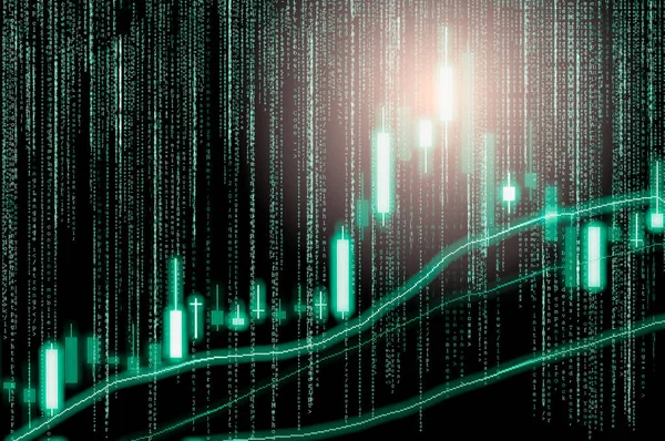 Dizin grafik borsa finansal gösterge analiz açık ışığı.