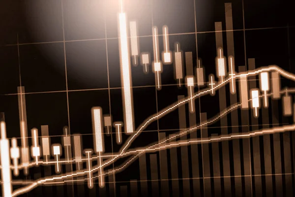 Dizin grafik borsa finansal gösterge analiz açık ışığı.