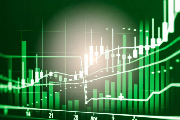 Dizin grafik borsa finansal gösterge analiz açık ışığı.