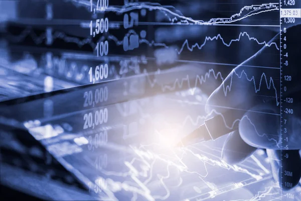 Dizin grafik borsa finansal gösterge analiz açık ışığı.