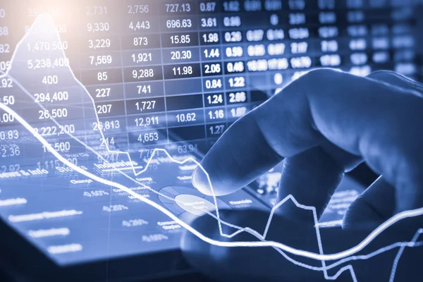 Dizin grafik borsa finansal gösterge analiz açık ışığı.