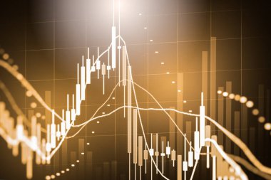 Dizin grafik borsa finansal gösterge analiz açık ışığı.