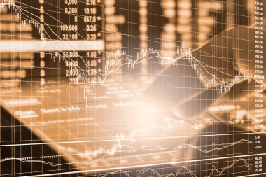 Dizin grafik borsa finansal gösterge analiz açık ışığı.