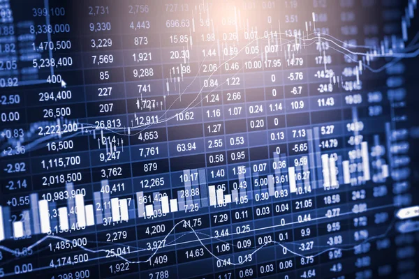 Dizin grafik borsa finansal gösterge analiz açık ışığı.