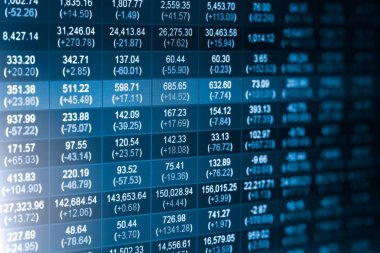 Dizin grafik borsa finansal gösterge analiz açık ışığı.